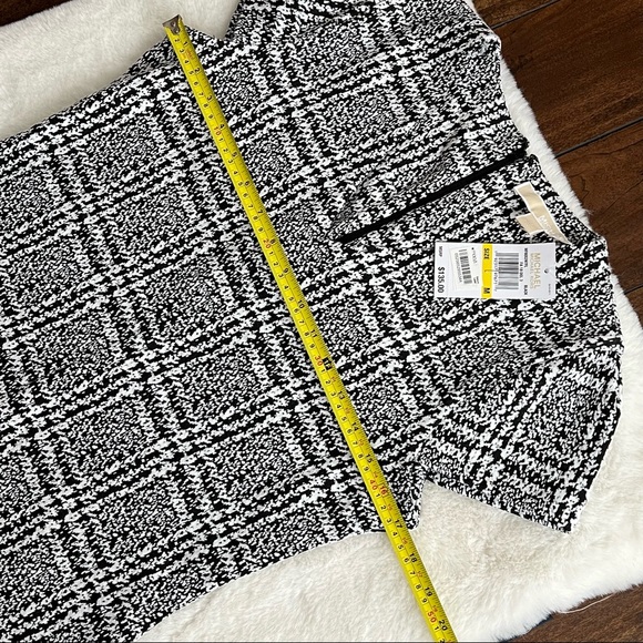 Michael Kors Jacquard Sheath Dress Size M Black and White  NWT - Picture 13 of 16